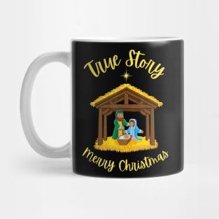 True Story Merry Christmas Nativity Jesus Birth Mug